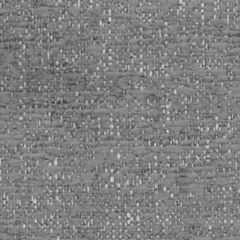 Gray textured fabric sample with dense nub formations, displaying “turri fabric cat. b > 781 i” tag, heathered weave.